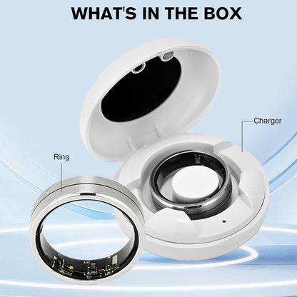 Smart Health Ring X1 Kit-Sleep Tracking Wearable - Heart Rate - Fitness Tracker - up to 5 Days of Battery Life-Ip68 Waterproof-No Subscription Fee for Ios and Android(X1-8#)