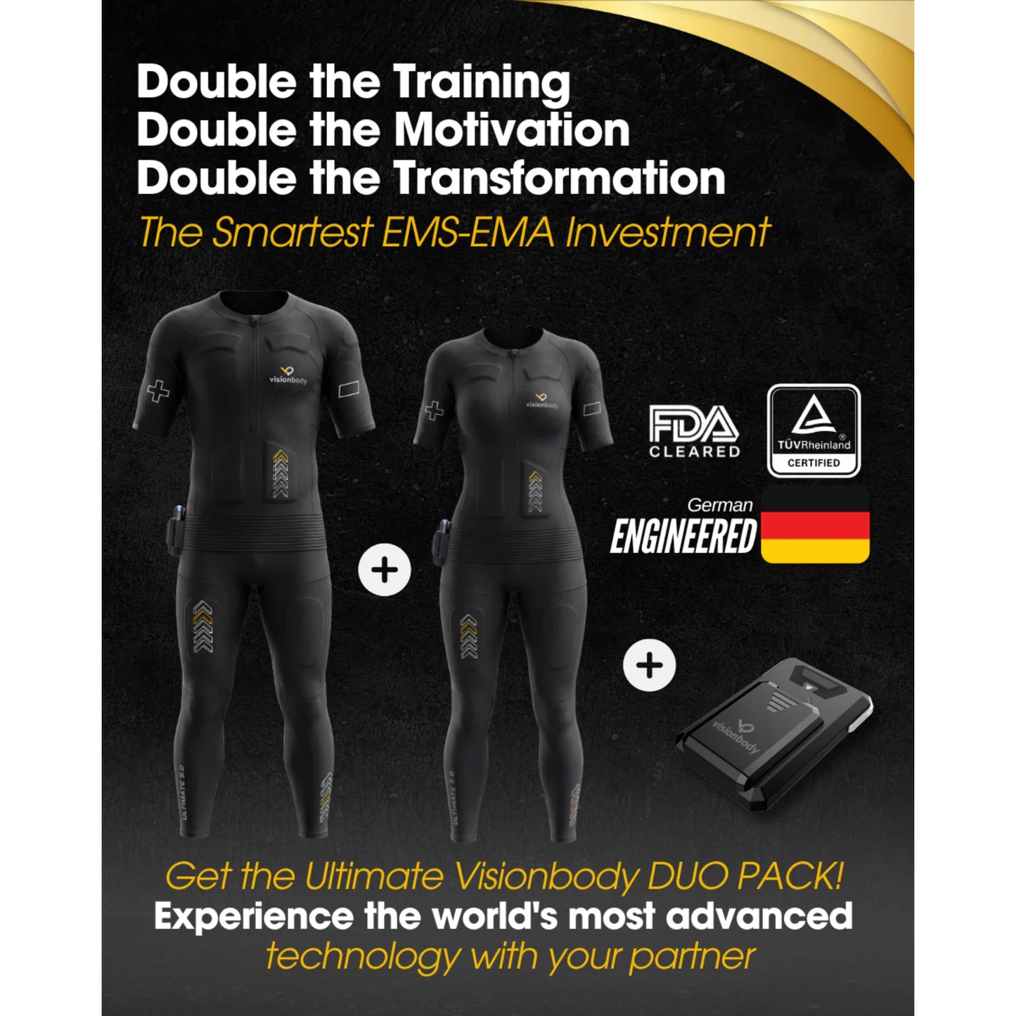 FDA cleared EMS Personal System with ULTIMATE PowerSuit - TENS-EMS-EMA device