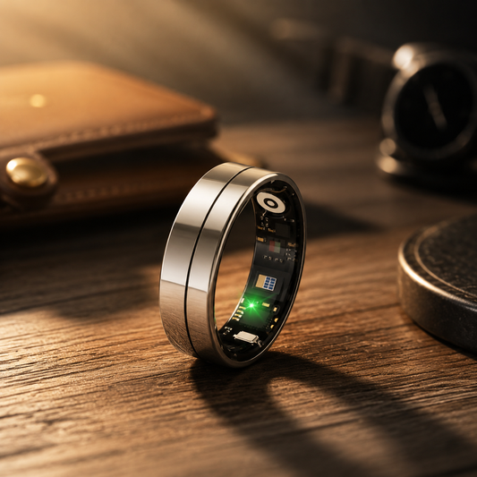 Smart Health Ring X1 Kit-Sleep Tracking Wearable - Heart Rate - Fitness Tracker - up to 5 Days of Battery Life-Ip68 Waterproof-No Subscription Fee for Ios and Android(X1-8#)