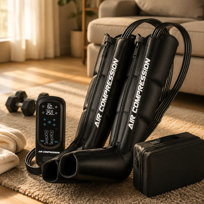 Air Compression Therapy System, Leg Massager for Pain and Circulation, Full Leg Recovery Boots Cordless Air Compression Boots, Fast Recovery Therapy for Athletes, M