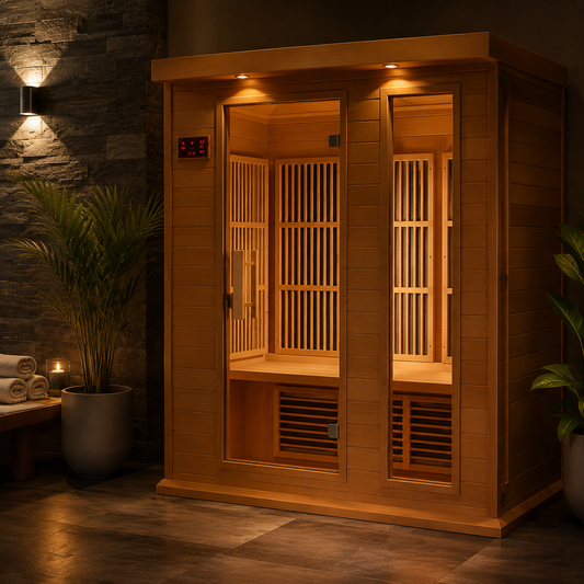 3 - Person FAR Infrared Sauna in Hemlock