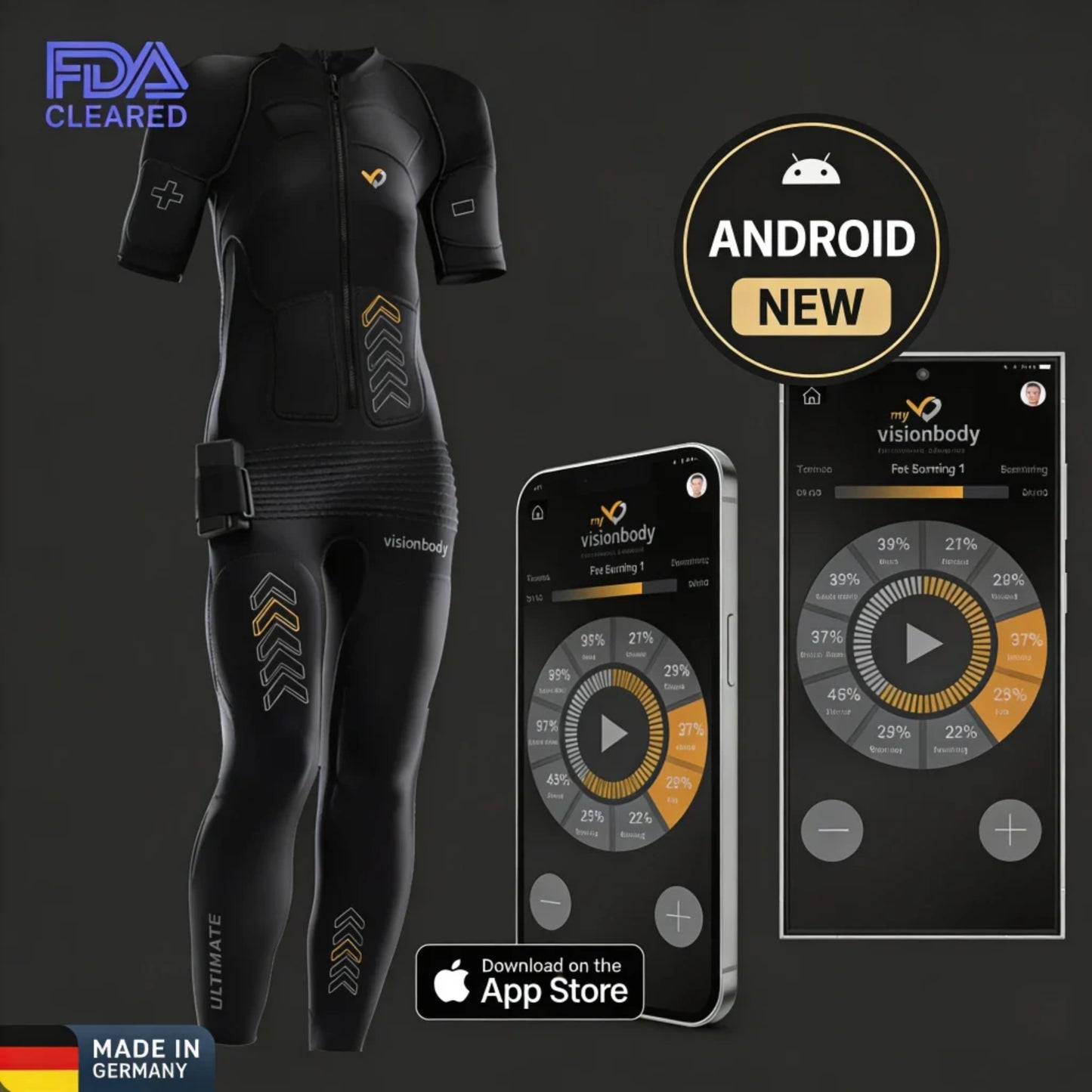 FDA cleared EMS Personal System with ULTIMATE PowerSuit - TENS-EMS-EMA device